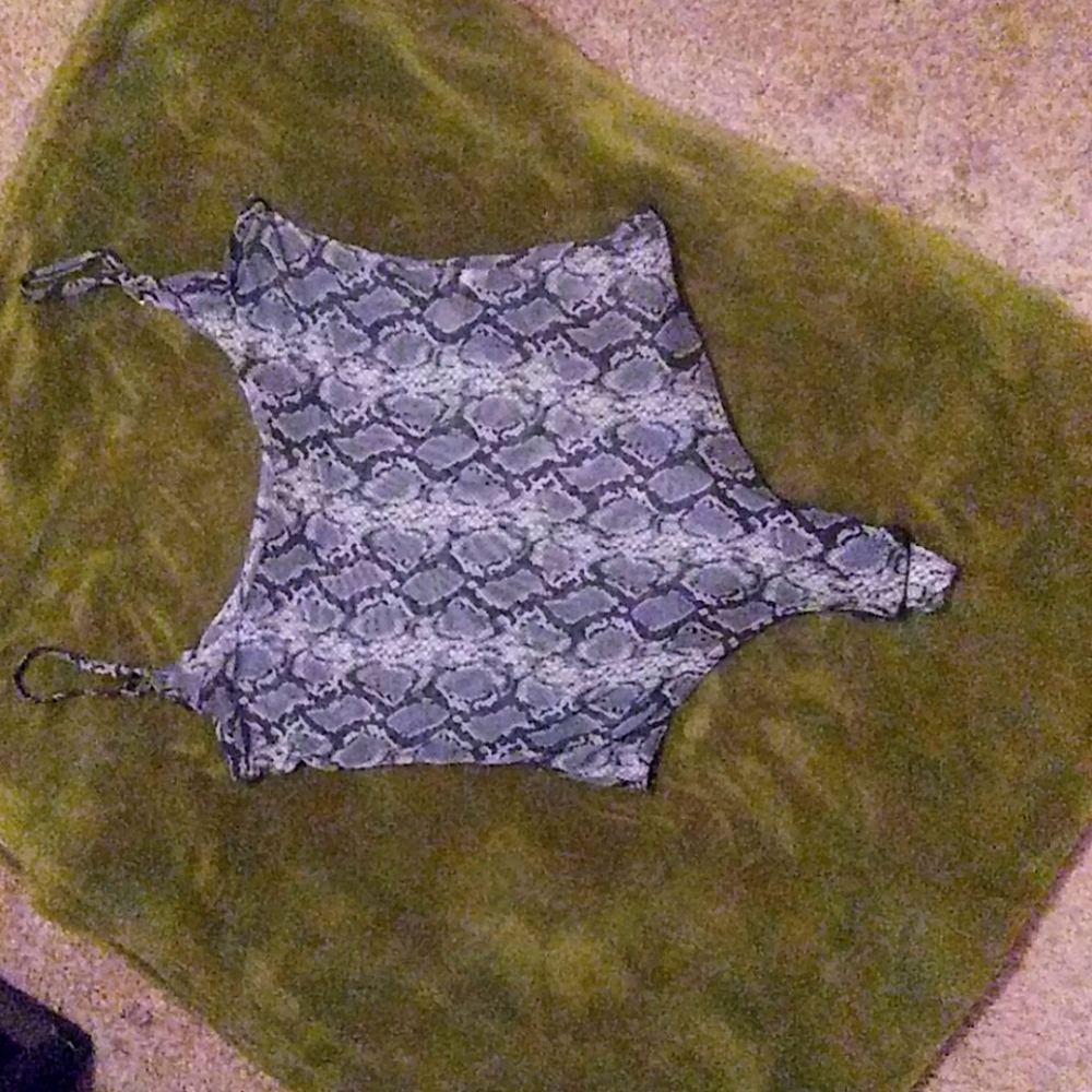 SOLD LADY'S SHEER SNAKE SKIN PRINT TEDDY (NWNT)